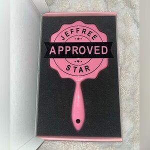 NIB! Customized Pink + Black ‘Jeffree Star Approved’ Hand Mirror